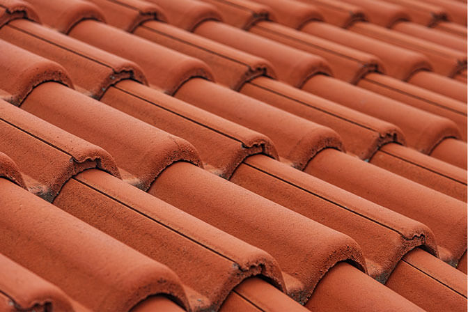 Orange tile roof example in Kansas City